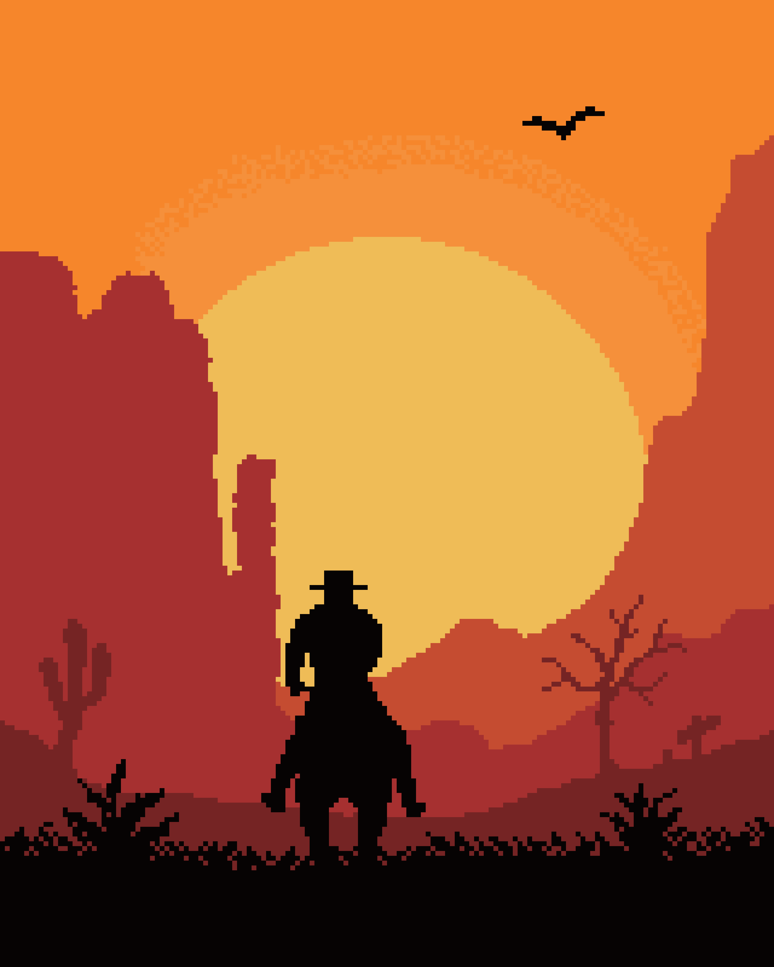 RDR2 pixel lore channel artwork